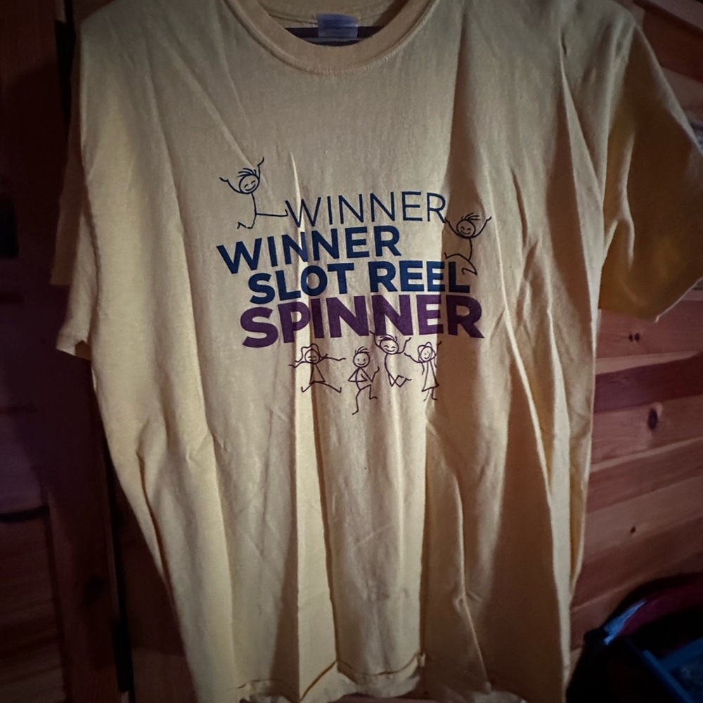 Yellow Graphic Tee - Winner Slot Reel Spinner